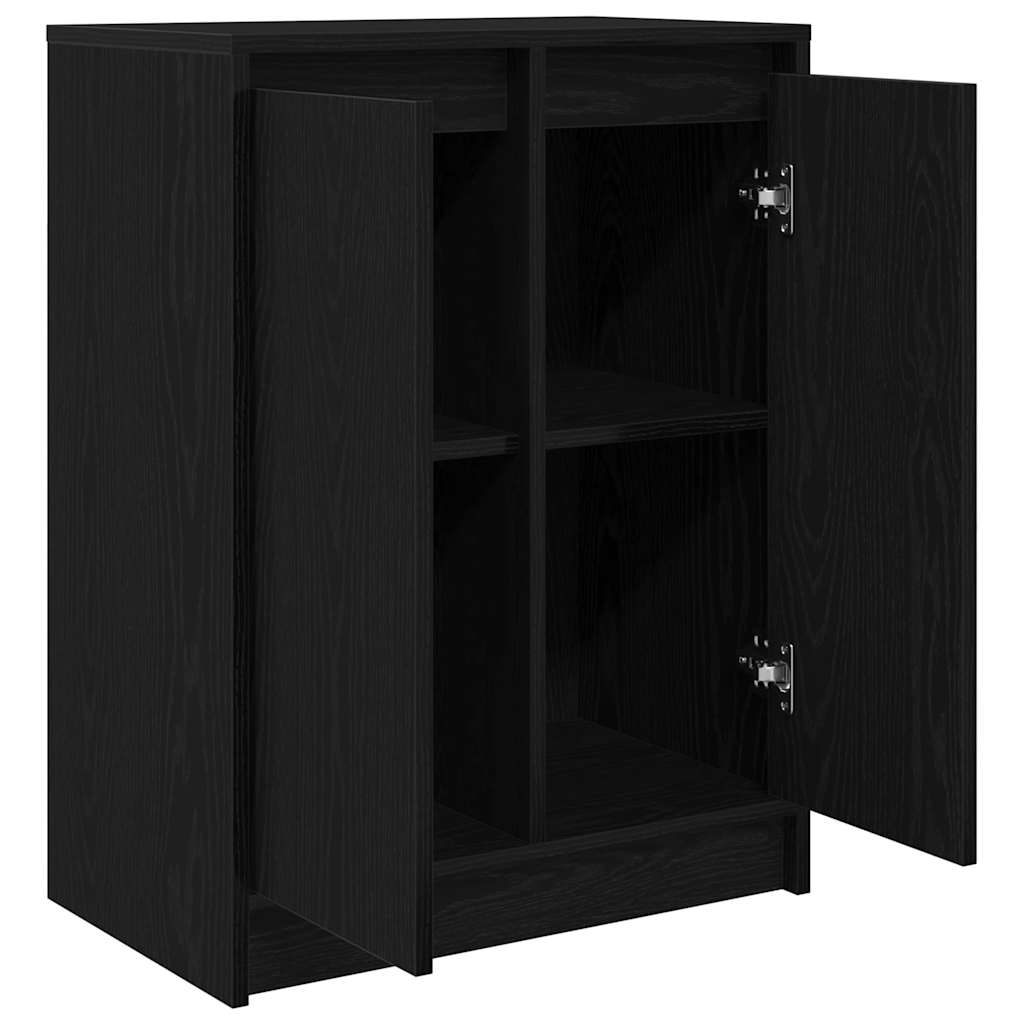 vidaXL Bufetă Stejar negru 57x34x76 cm Lemn prelucrat vidaXL Bufetă Stejar negru 57x34x76 cm Lemn prelucrat