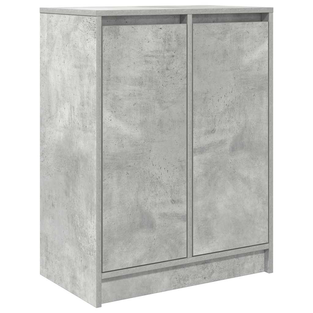 vidaXL Bufetă Gri Beton 57x34x76 cm Lemn prelucrat