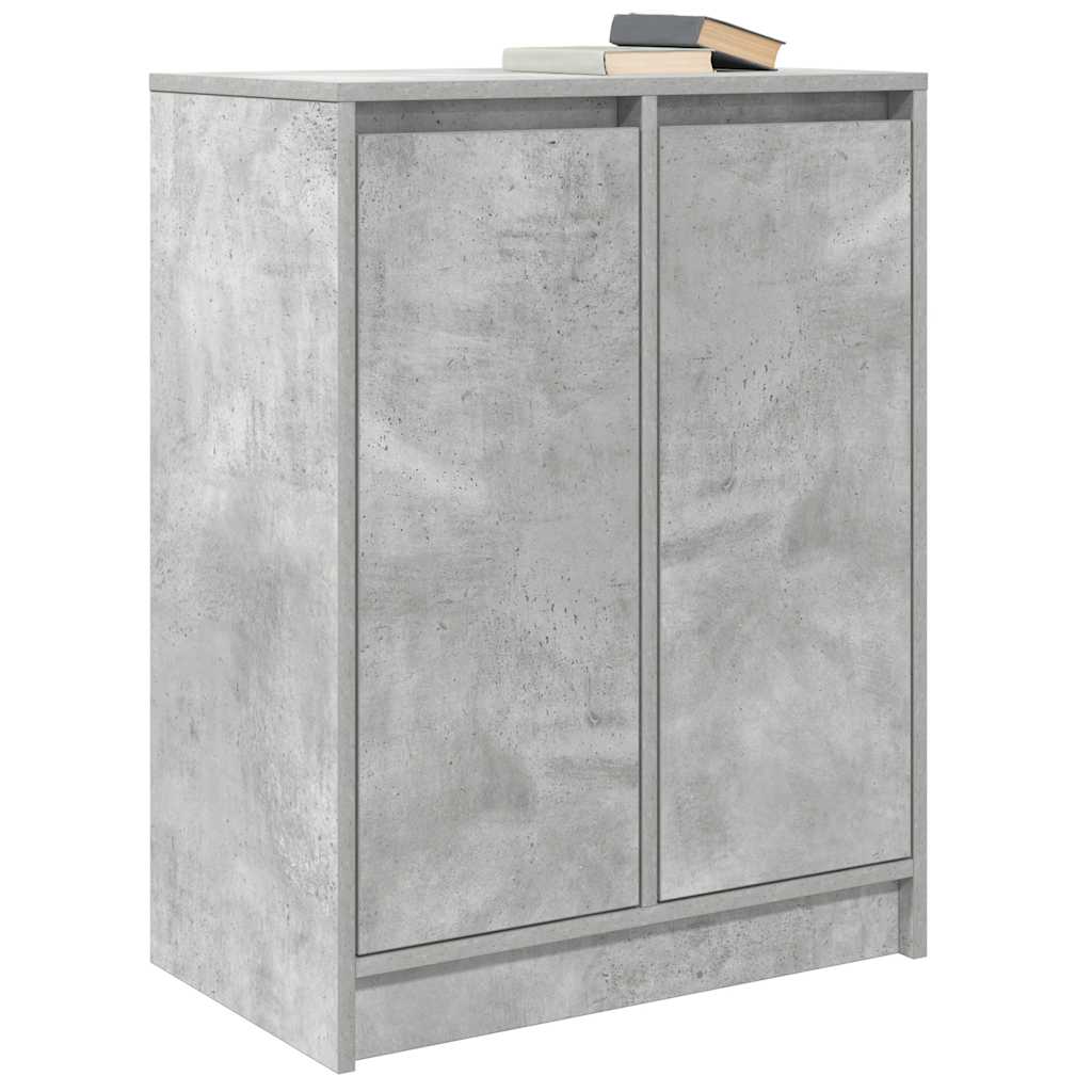 vidaXL Bufetă Gri Beton 57x34x76 cm Lemn prelucrat