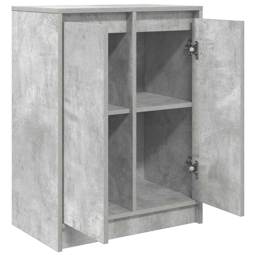 vidaXL Bufetă Gri Beton 57x34x76 cm Lemn prelucrat