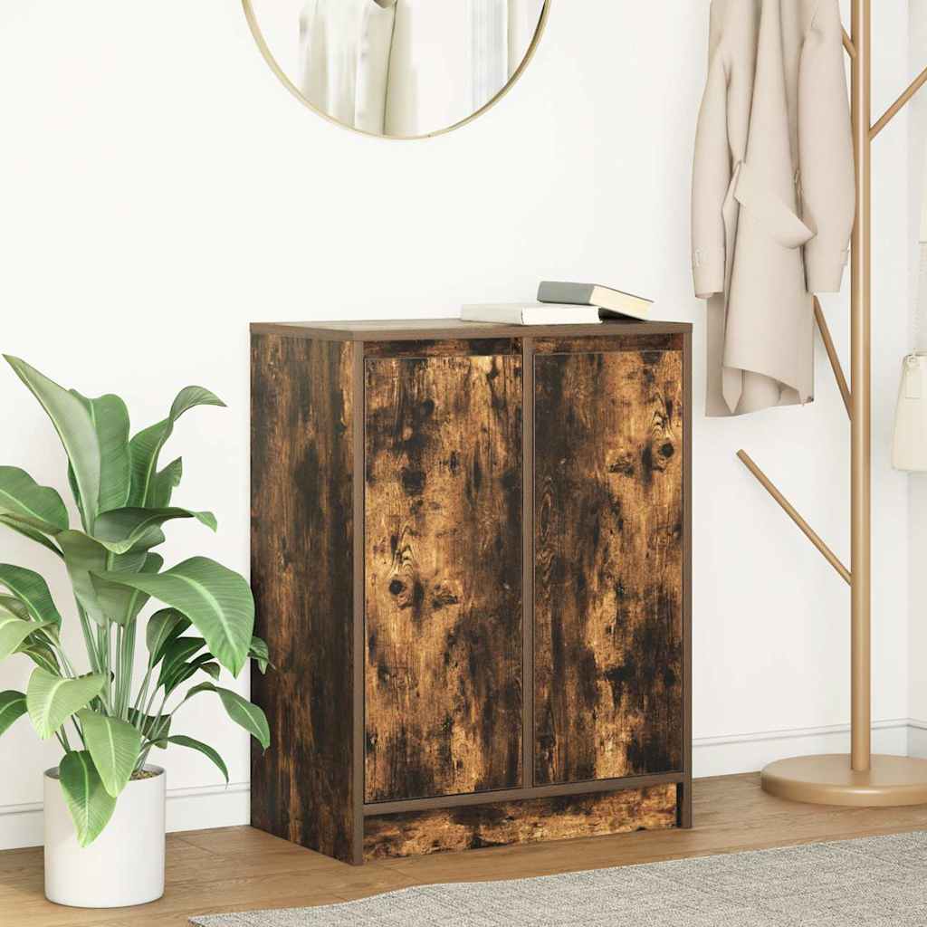 vidaXL Bufetă Stejar afumat 57x34x76 cm Lemn prelucrat vidaXL Bufetă Stejar afumat 57x34x76 cm Lemn prelucrat