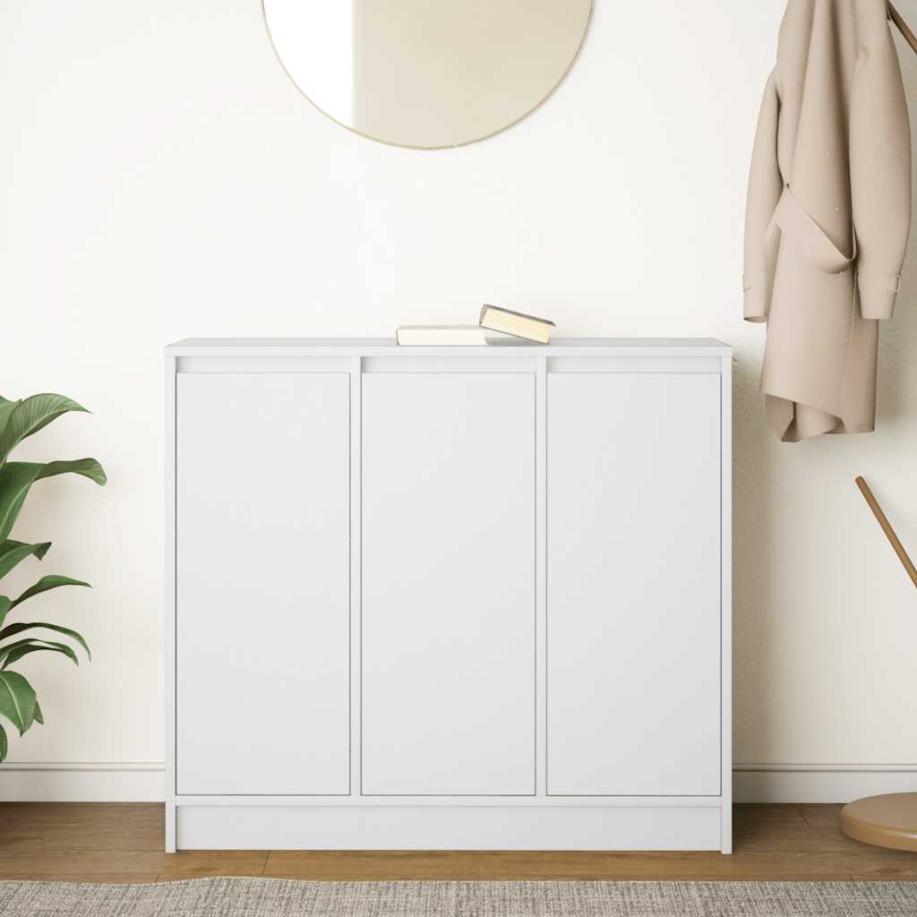 vidaXL Bufetă albă 85x34x76 cm din lemn prelucrat
