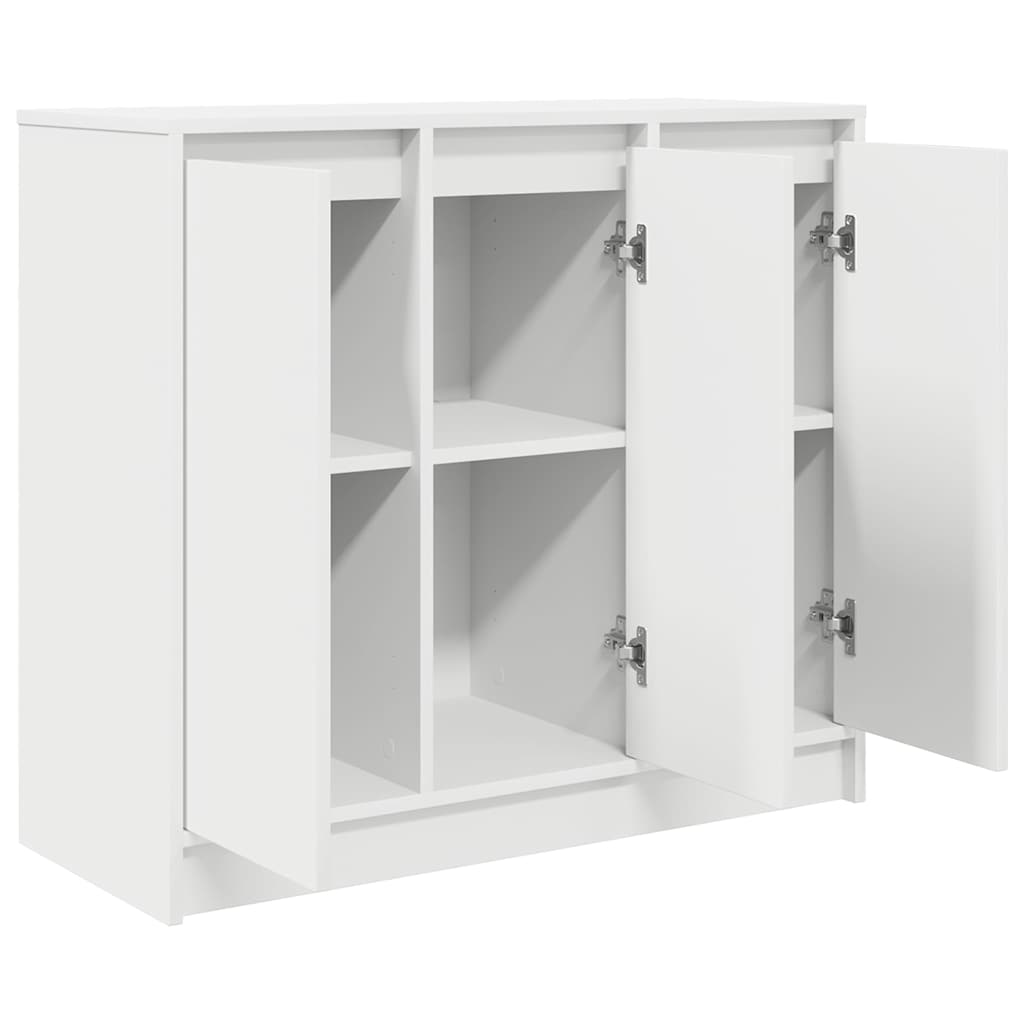 vidaXL Bufetă albă 85x34x76 cm din lemn prelucrat