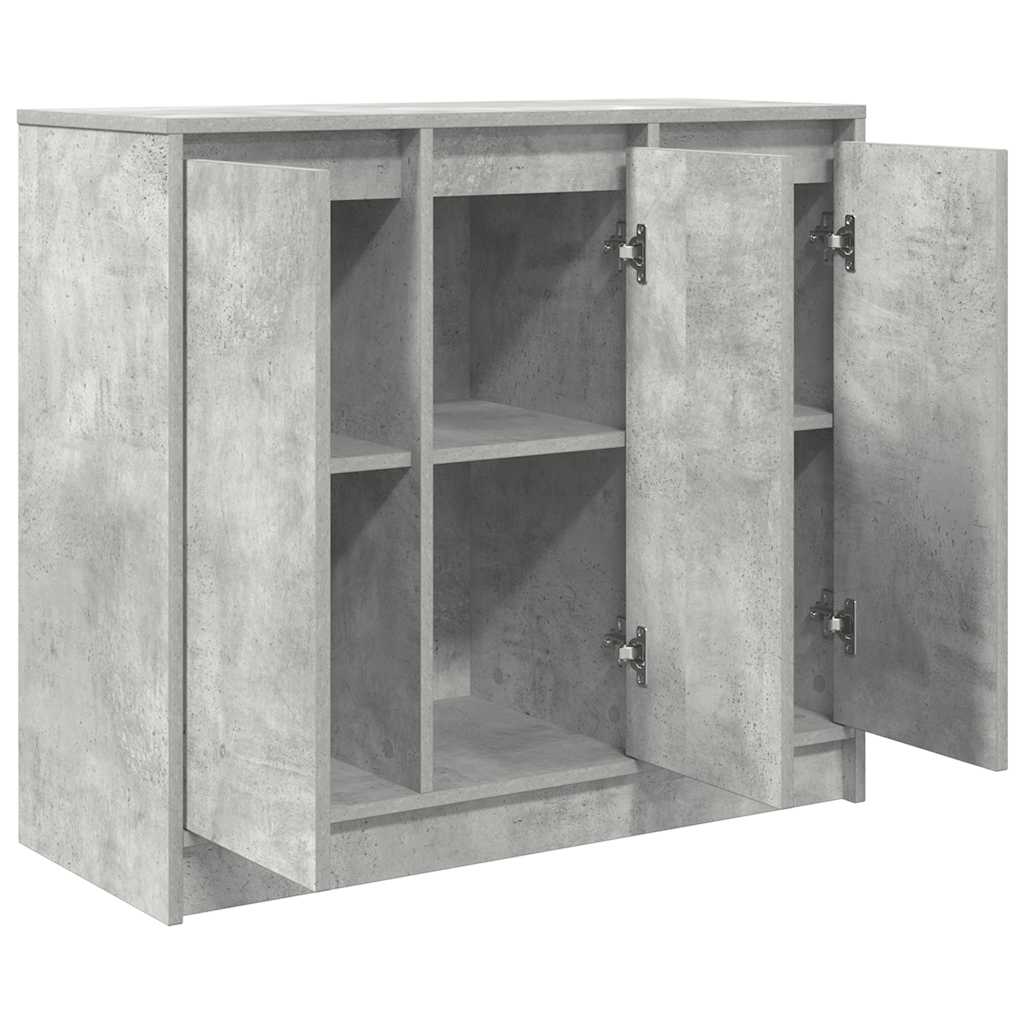 vidaXL Bufetă Gri Beton 85x34x76 cm Lemn prelucrat vidaXL Bufetă Gri Beton 85x34x76 cm Lemn prelucrat