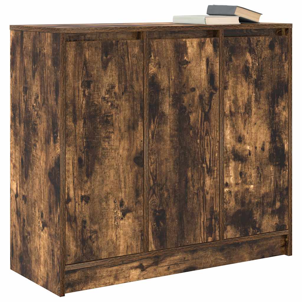 vidaXL Bufetă Stejar afumat 85x34x76 cm Lemn prelucrat vidaXL Bufetă Stejar afumat 85x34x76 cm Lemn prelucrat