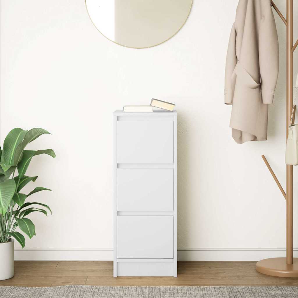 vidaXL Bufetă albă 29,5x34x76 cm din lemn prelucrat