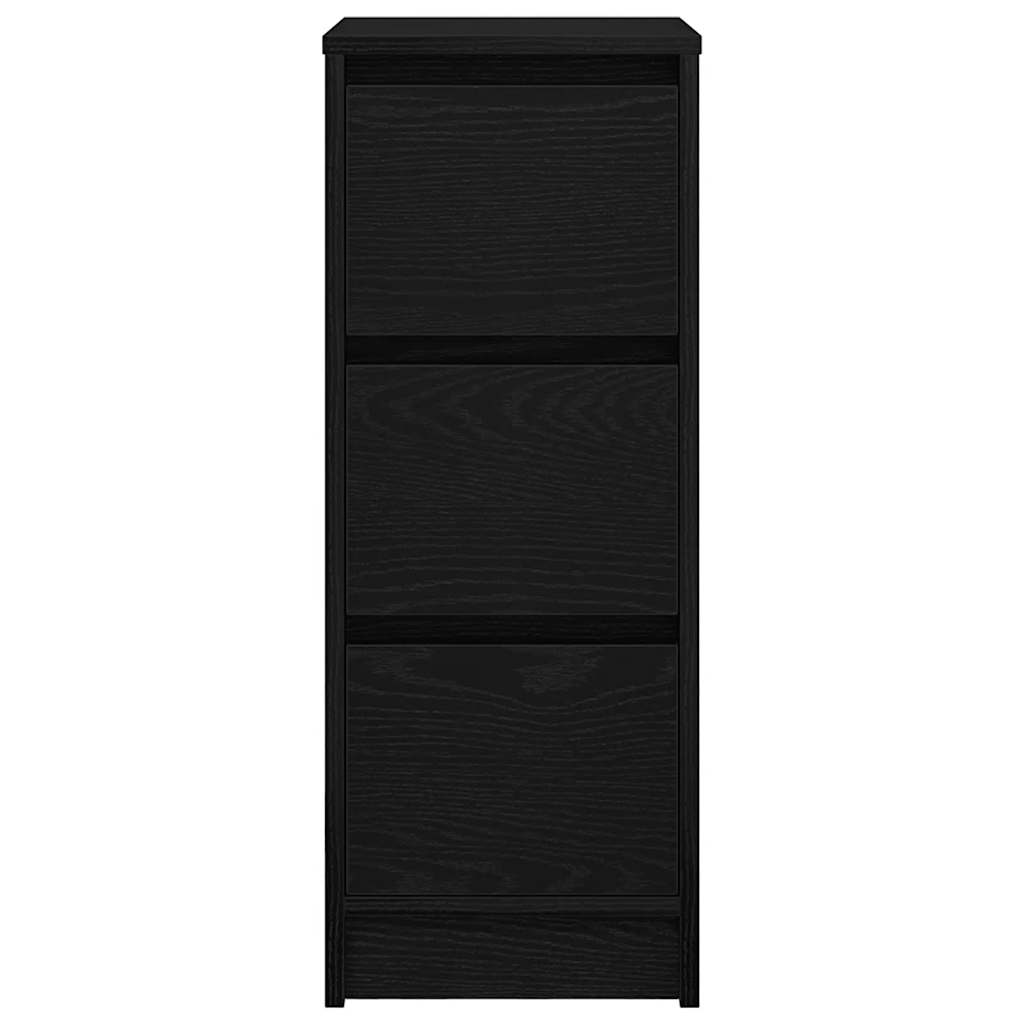 vidaXL Bufetă Stejar negru 29,5x34x76 cm Lemn prelucrat vidaXL Bufetă Stejar negru 29,5x34x76 cm Lemn prelucrat