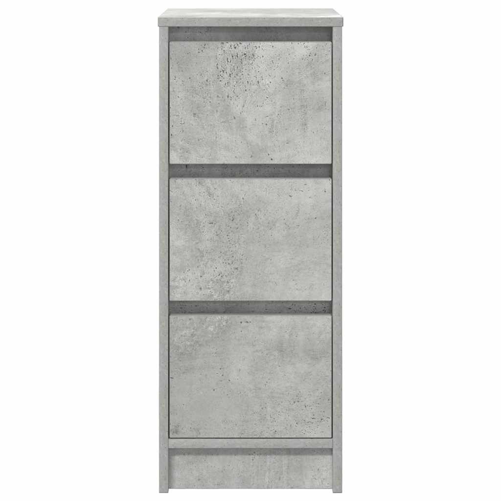 vidaXL Bufetă Gri Beton 29,5x34x76 cm Lemn prelucrat