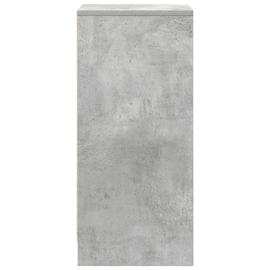 vidaXL Bufetă Gri Beton 29,5x34x76 cm Lemn prelucrat