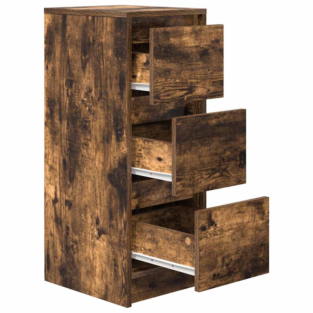 vidaXL Bufetă Stejar afumat 29,5x34x76 cm Lemn prelucrat
