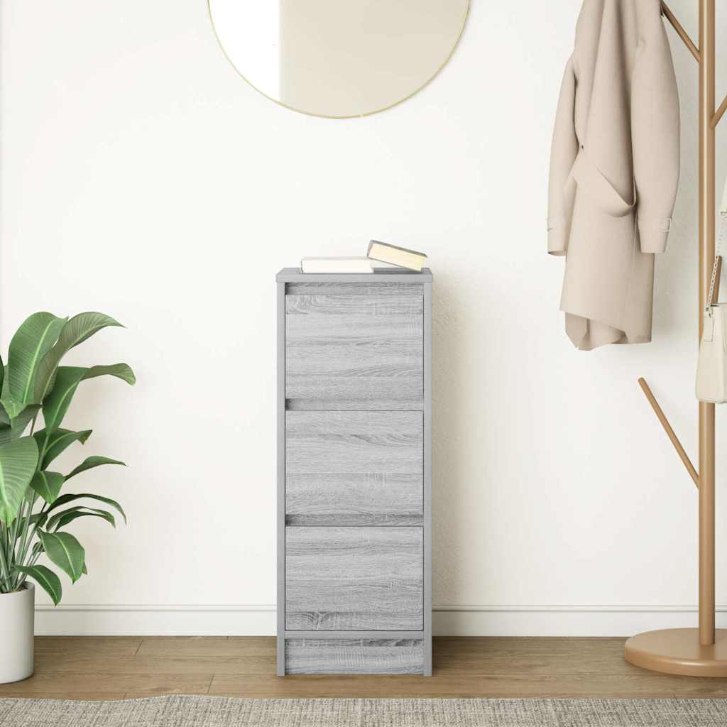 vidaXL Bufetă gri Sonoma 29,5x34x76 cm Lemn prelucrat vidaXL Bufetă gri Sonoma 29,5x34x76 cm Lemn prelucrat