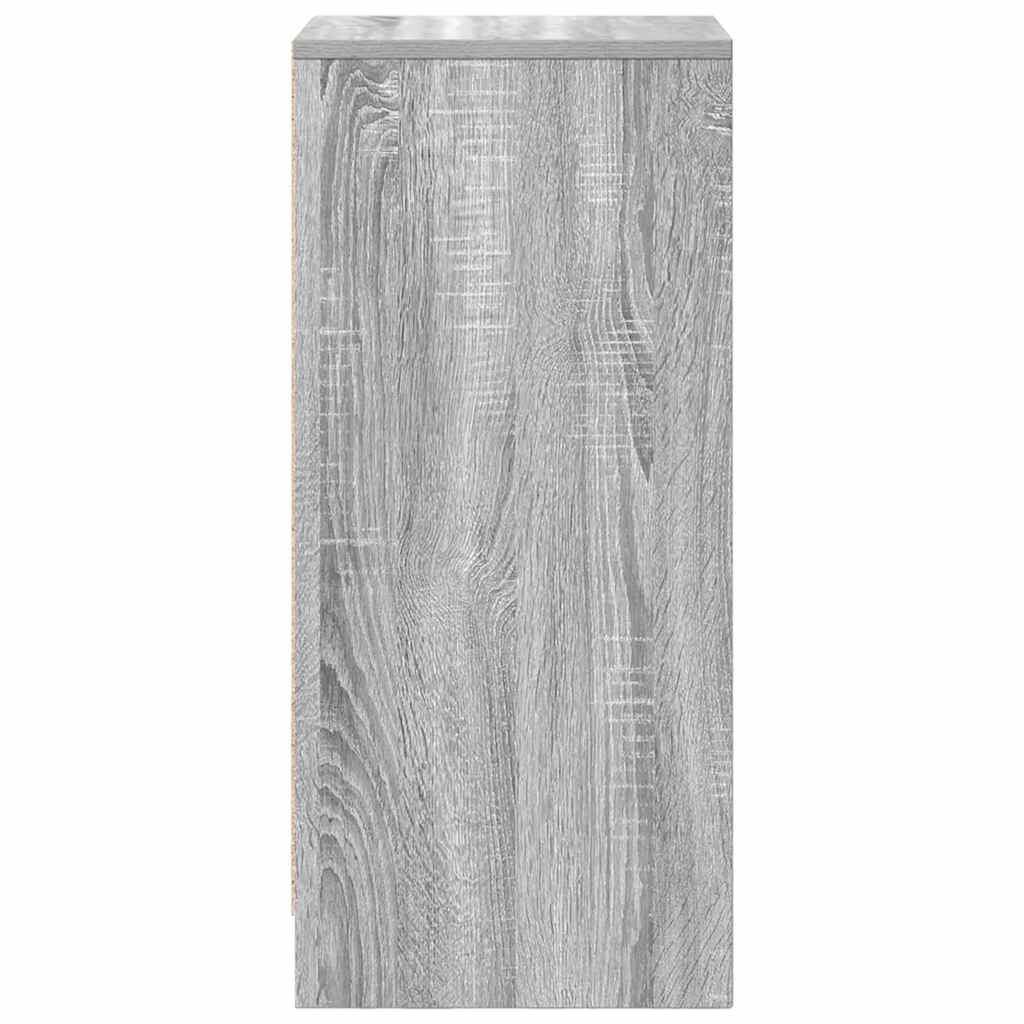 vidaXL Bufetă gri Sonoma 29,5x34x76 cm Lemn prelucrat vidaXL Bufetă gri Sonoma 29,5x34x76 cm Lemn prelucrat