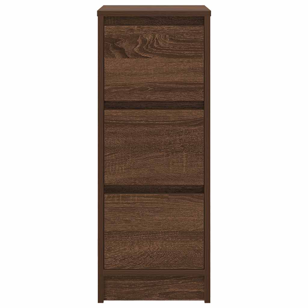 vidaXL Bufetă Stejar maro 29,5x34x76 cm Lemn prelucrat vidaXL Bufetă Stejar maro 29,5x34x76 cm Lemn prelucrat