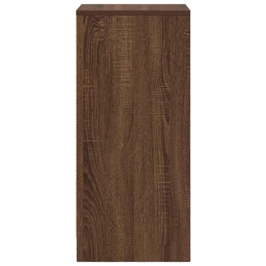 vidaXL Bufetă Stejar maro 29,5x34x76 cm Lemn prelucrat vidaXL Bufetă Stejar maro 29,5x34x76 cm Lemn prelucrat