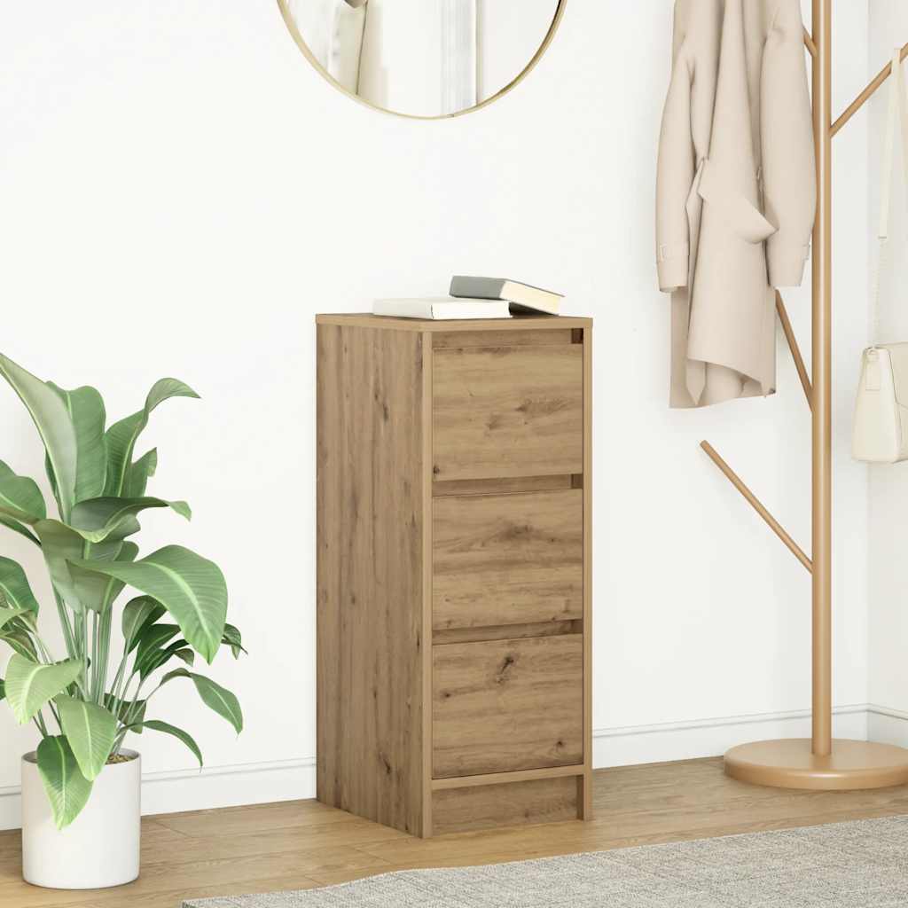 vidaXL Bufetă Stejar Artisan 29,5x34x76 cm Lemn prelucrat