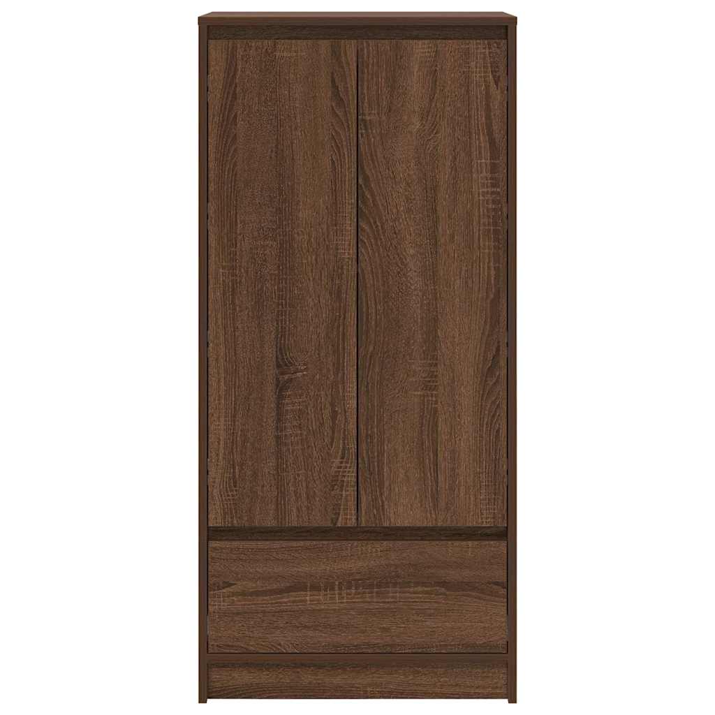 vidaXL Dulap cu sertar stejar maro 55,5x34x119,5 cm Lemn prelucrat