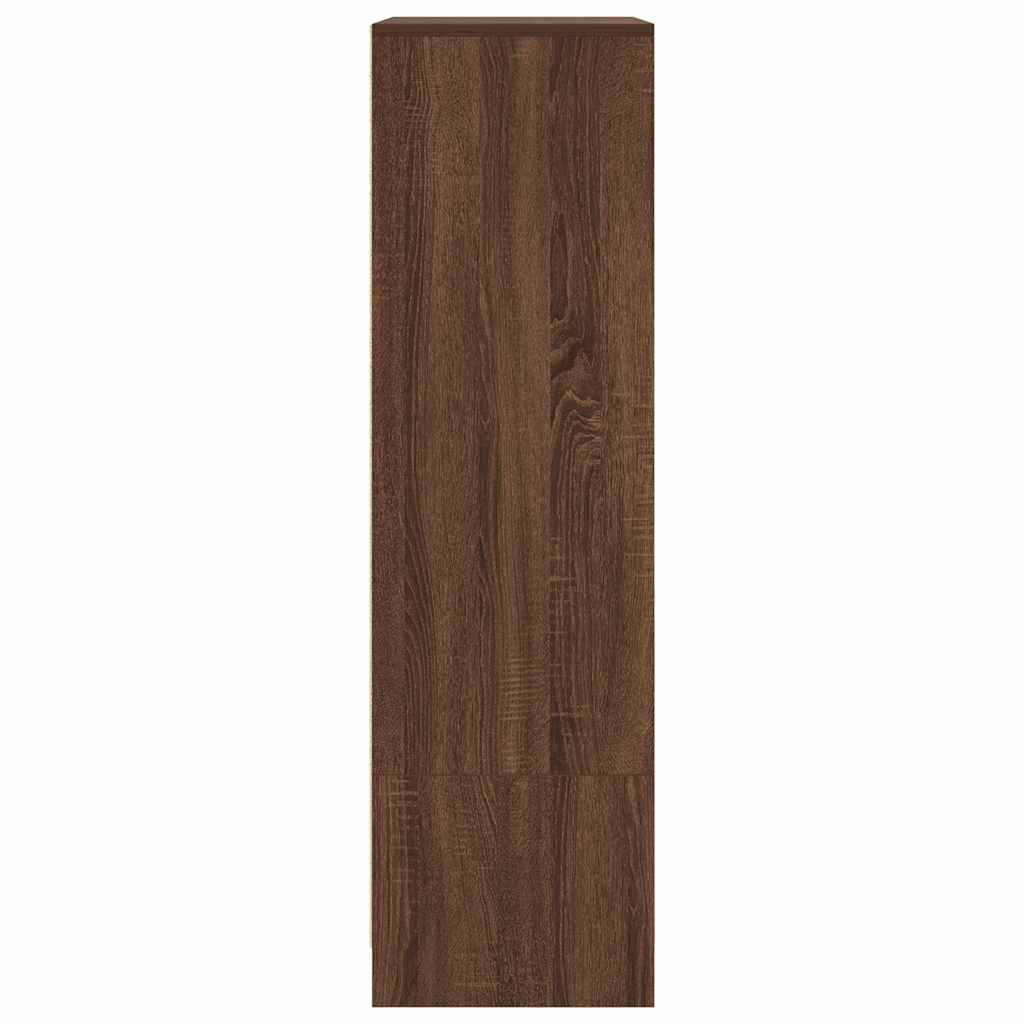 vidaXL Dulap cu sertar stejar maro 55,5x34x119,5 cm Lemn prelucrat