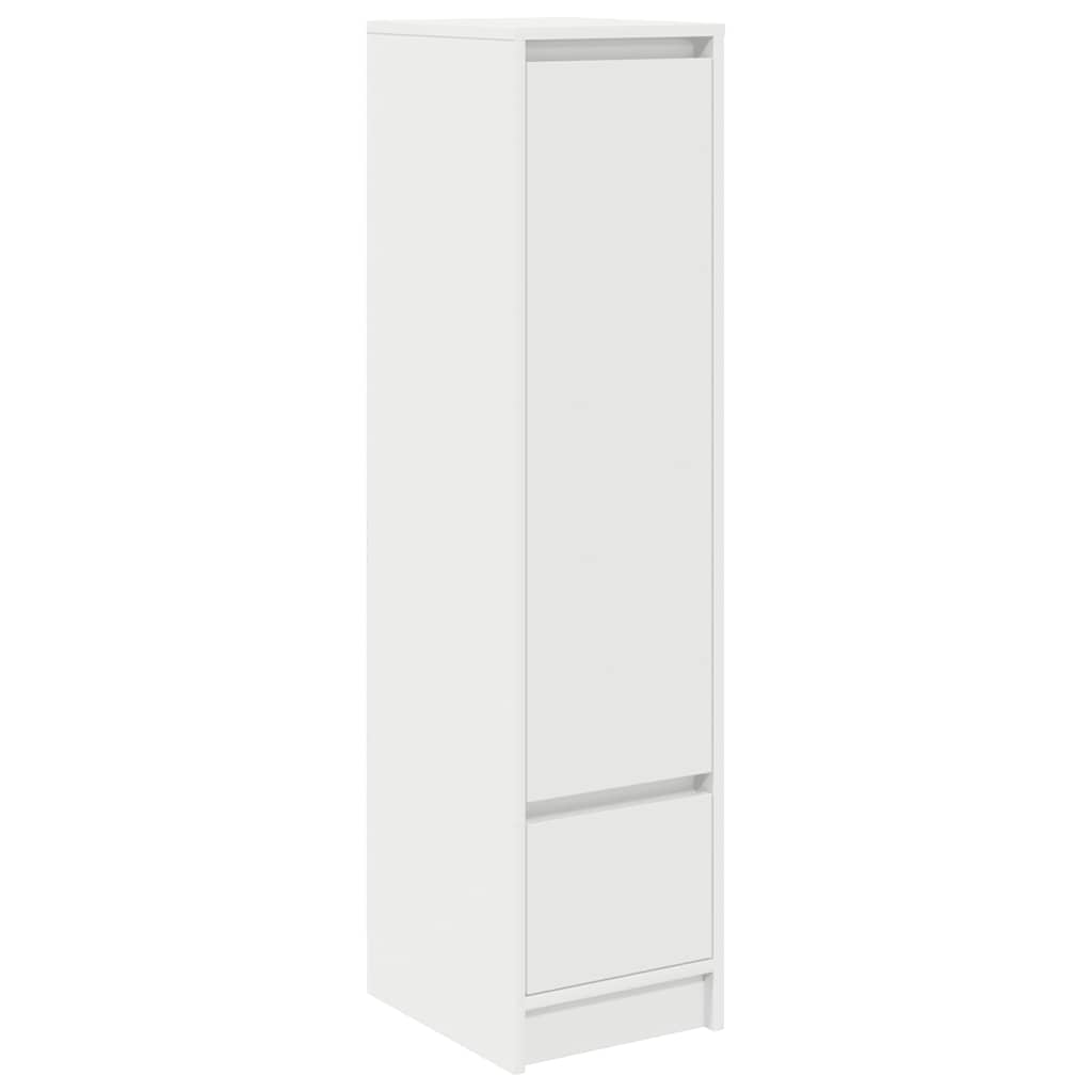 vidaXL Dulapul alb 29,5x34x119,5 cm Lemn prelucrat