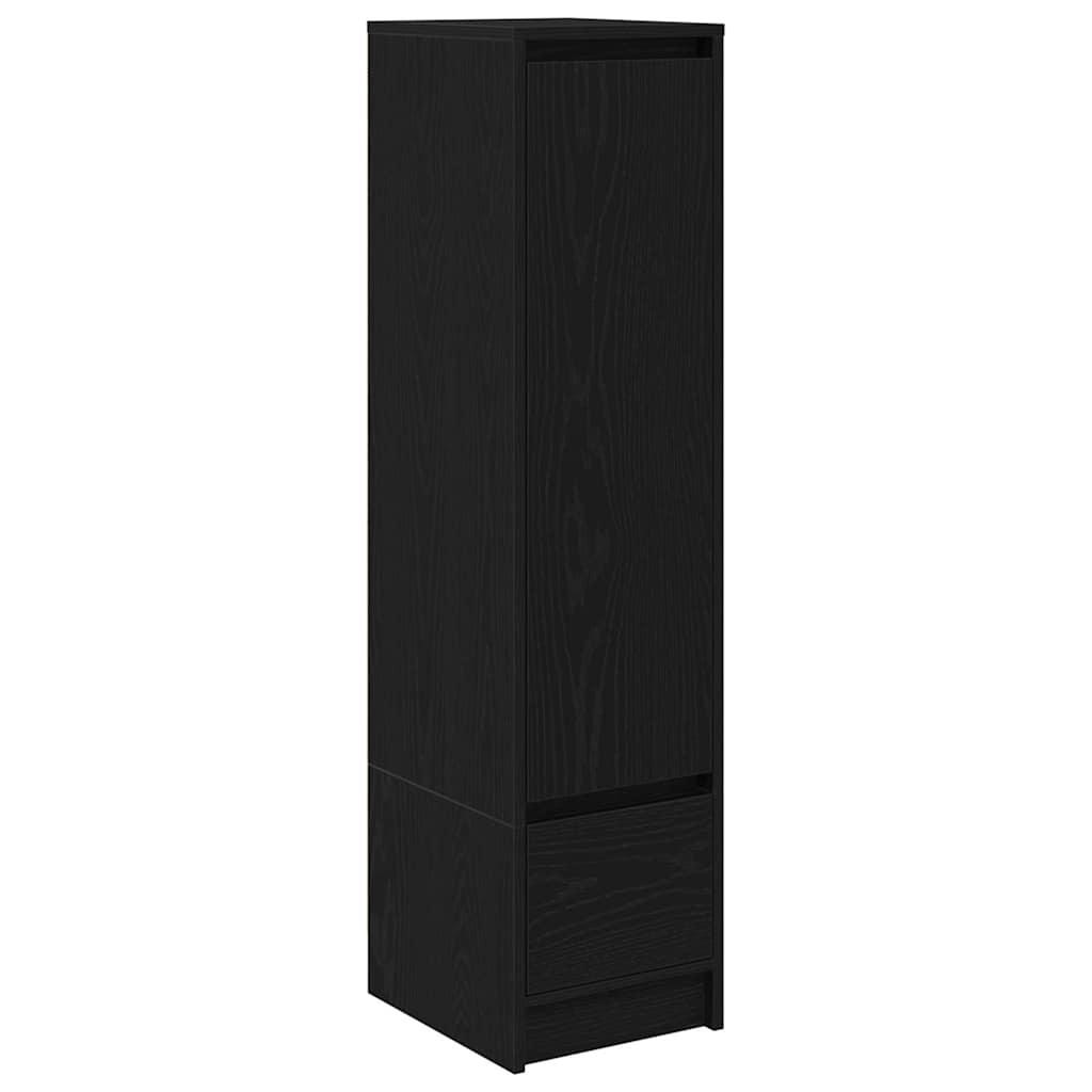 vidaXL Tablou Stejar negru 29,5x34x119,5 cm Lemn prelucrat