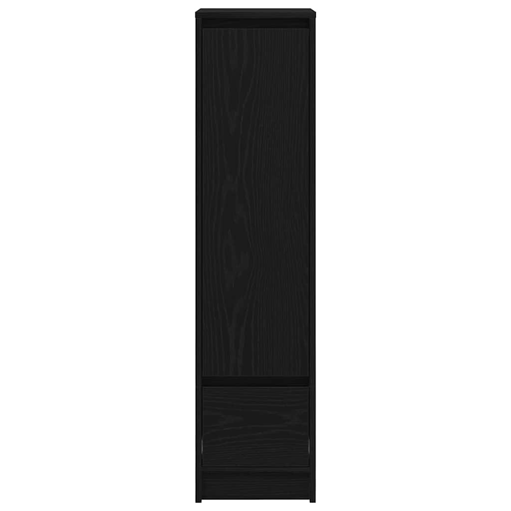 vidaXL Tablou Stejar negru 29,5x34x119,5 cm Lemn prelucrat