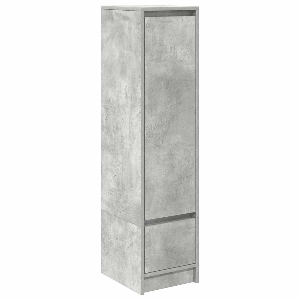 vidaXL Dulapuri gri beton 29,5x34x119,5 cm Lemn prelucrat
