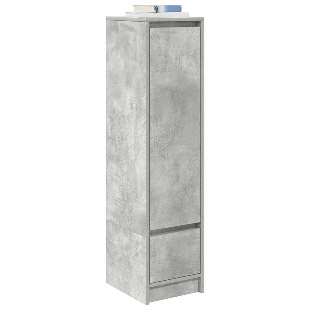 vidaXL Dulapuri gri beton 29,5x34x119,5 cm Lemn prelucrat