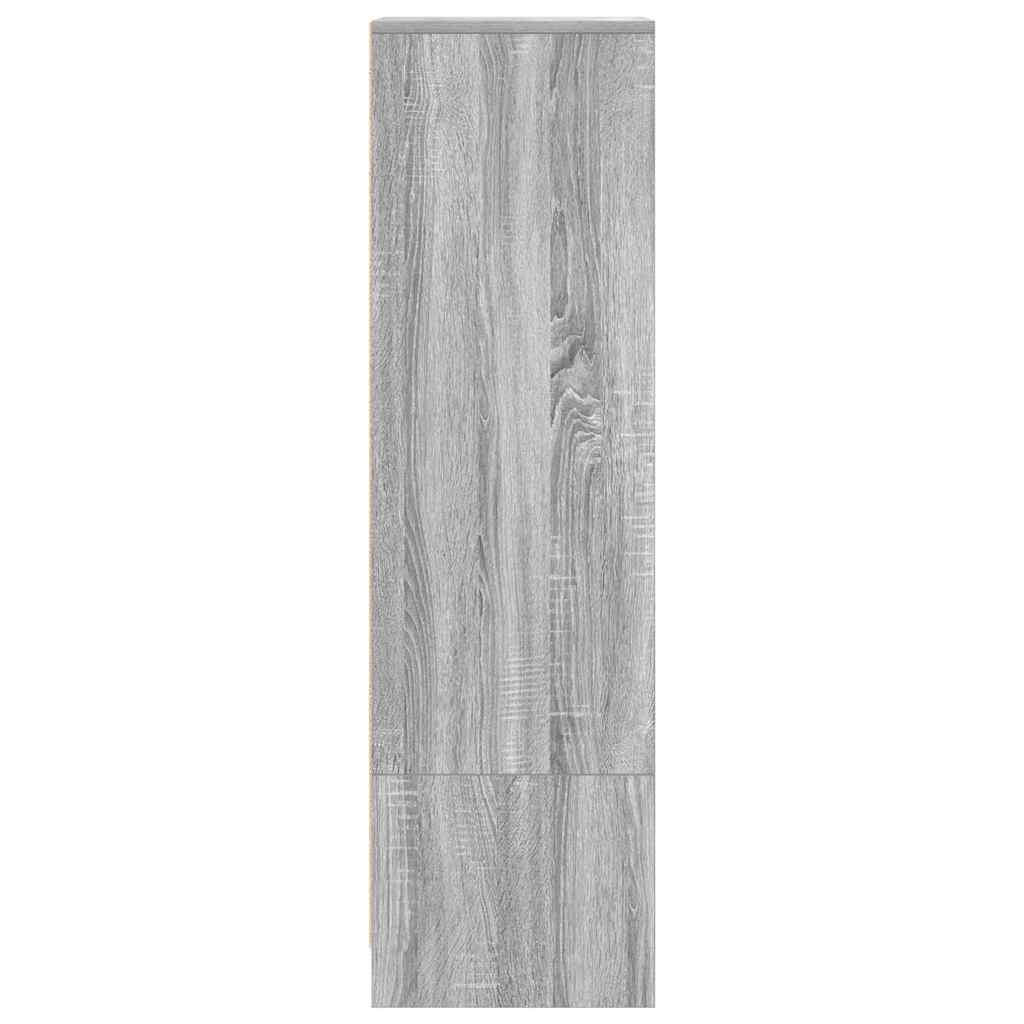 vidaXL Dulapuri gri Sonoma 29,5x34x119,5 cm Lemn prelucrat