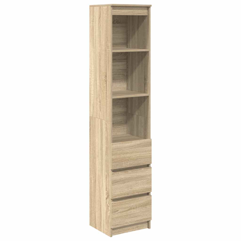 vidaXL Tablou Stejar Sonoma 37,5x35x180 cm Lemn prelucrat