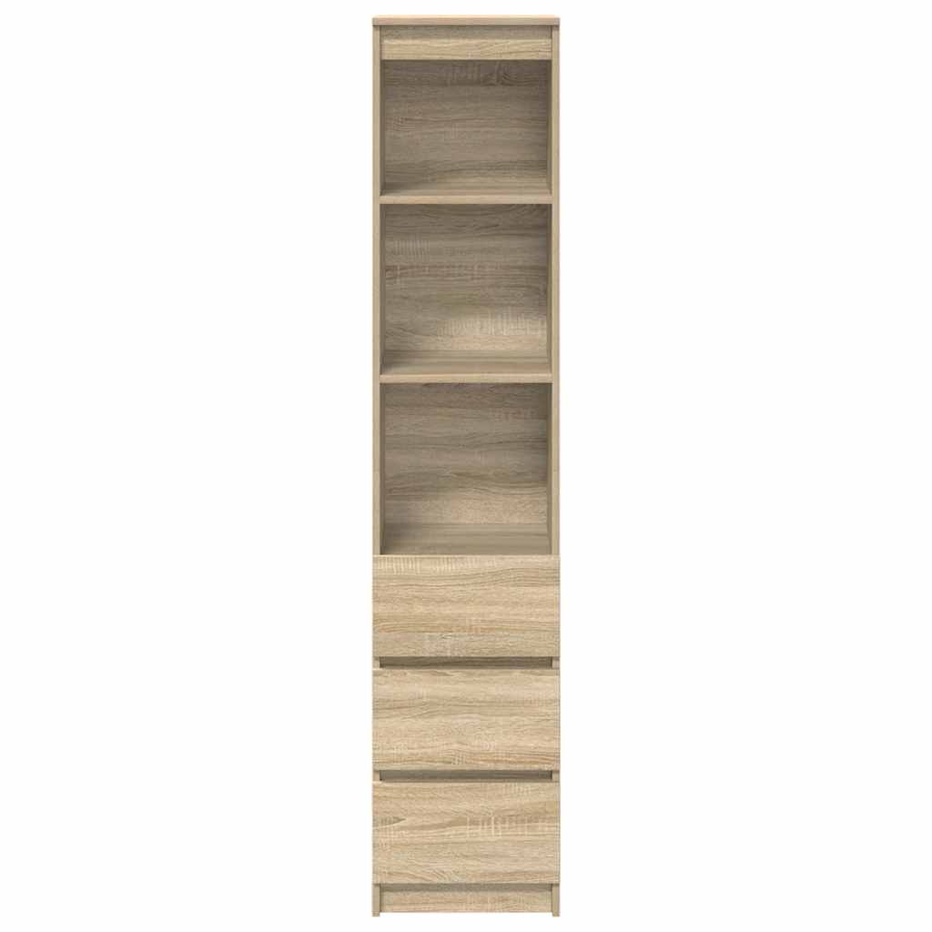 vidaXL Tablou Stejar Sonoma 37,5x35x180 cm Lemn prelucrat