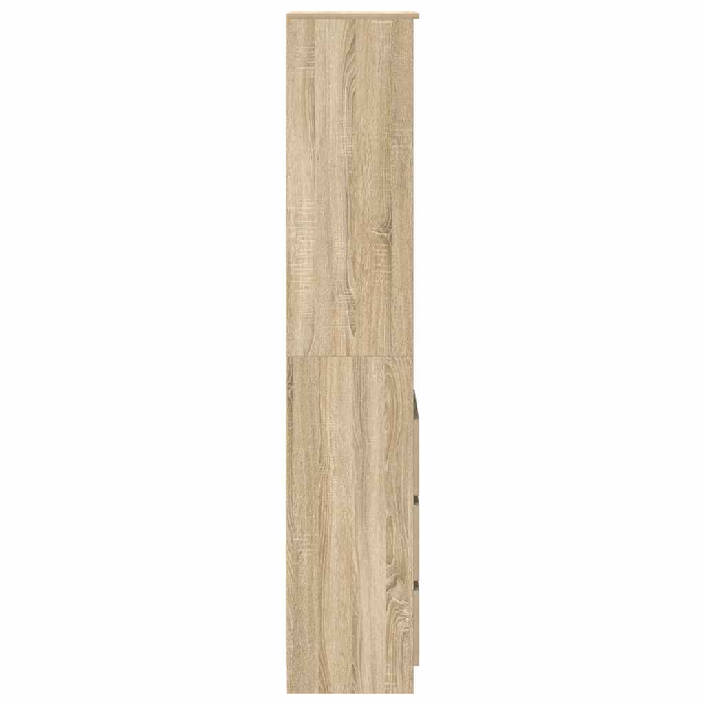 vidaXL Tablou Stejar Sonoma 37,5x35x180 cm Lemn prelucrat