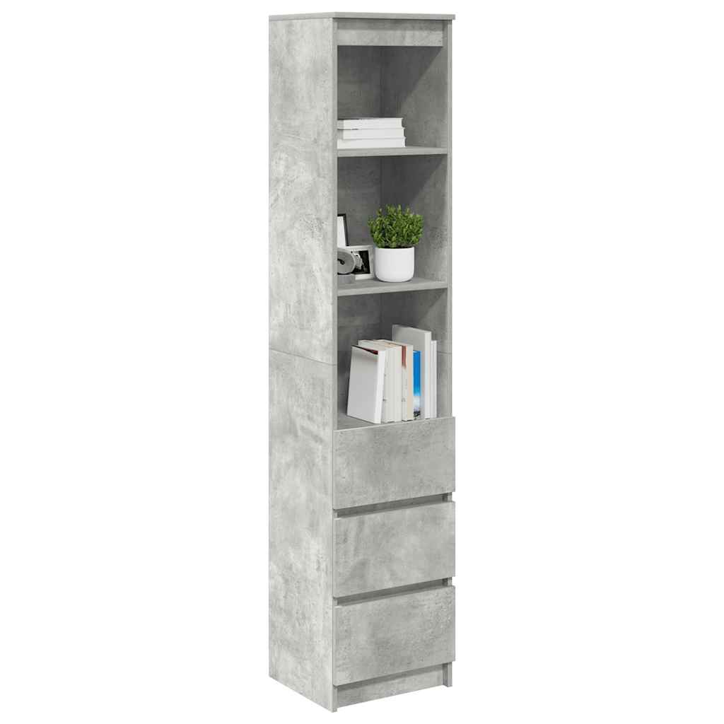 vidaXL Tablou beton gri 37,5x35x180 cm Lemn prelucrat