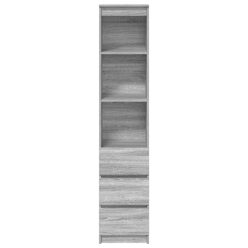 vidaXL Dulapuri gri Sonoma 37,5x35x180 cm Lemn prelucrat