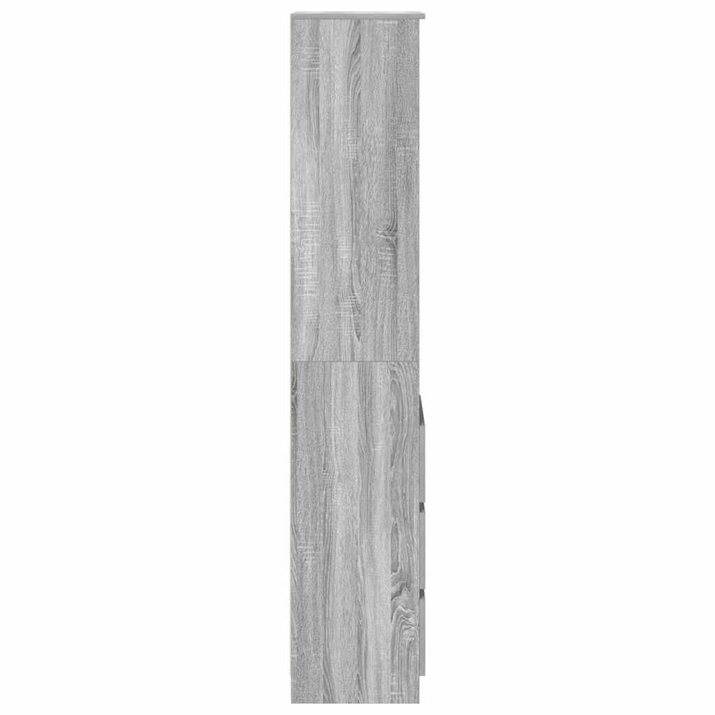 vidaXL Dulapuri gri Sonoma 37,5x35x180 cm Lemn prelucrat