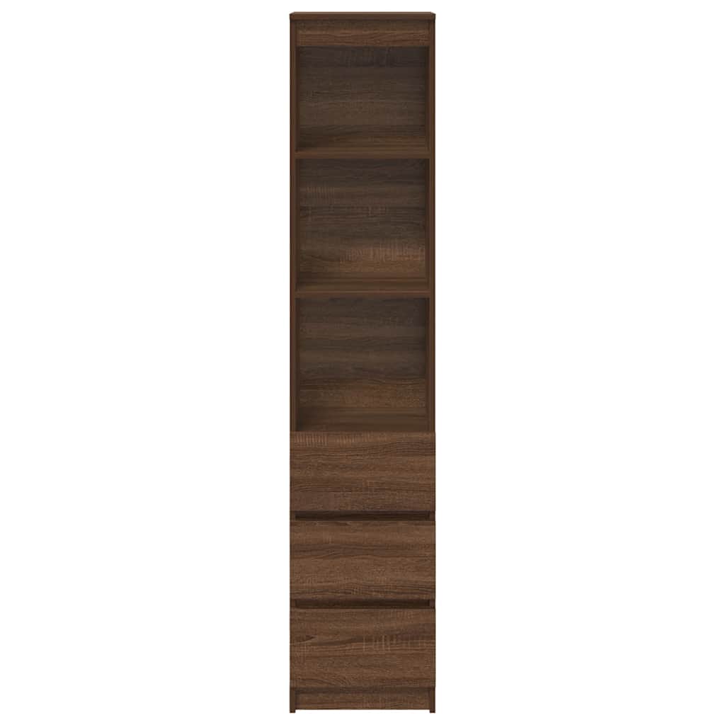 vidaXL Dulap Stejar maro 37,5x35x180 cm Lemn prelucrat