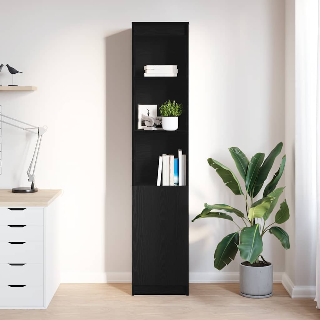 vidaXL Tablou Stejar negru 37,5x35x180 cm Lemn prelucrat vidaXL Tablou Stejar negru 37,5x35x180 cm Lemn prelucrat