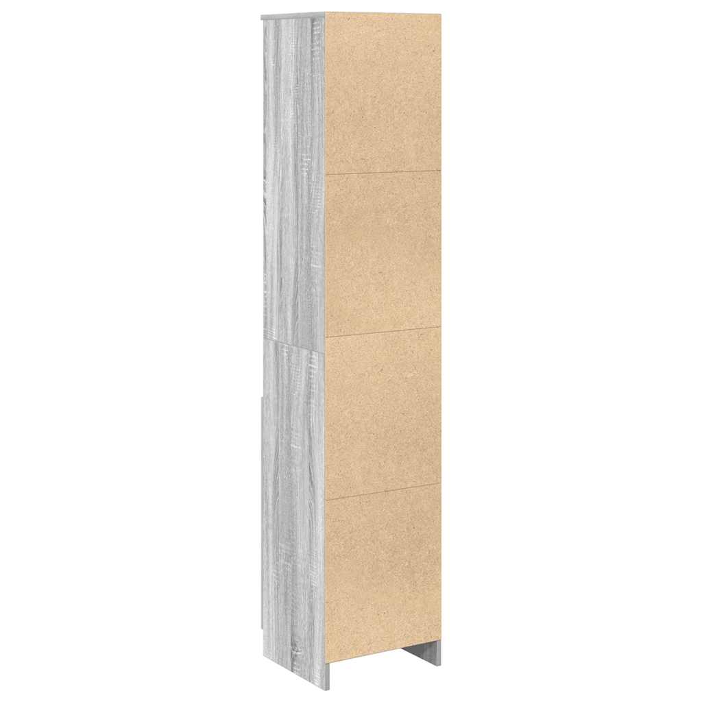 vidaXL Dulapuri gri Sonoma 37,5x35x180 cm Lemn prelucrat