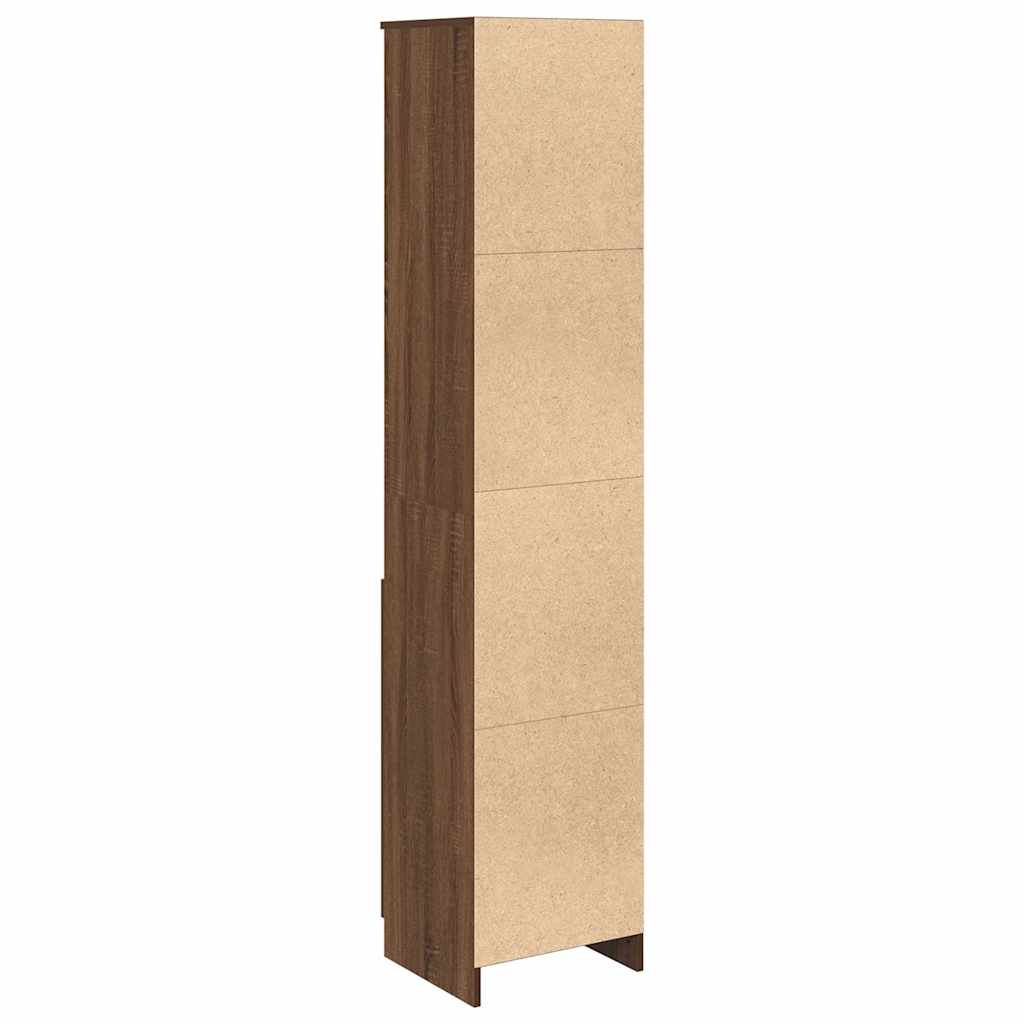 vidaXL Dulap Stejar maro 37,5x35x180 cm Lemn prelucrat