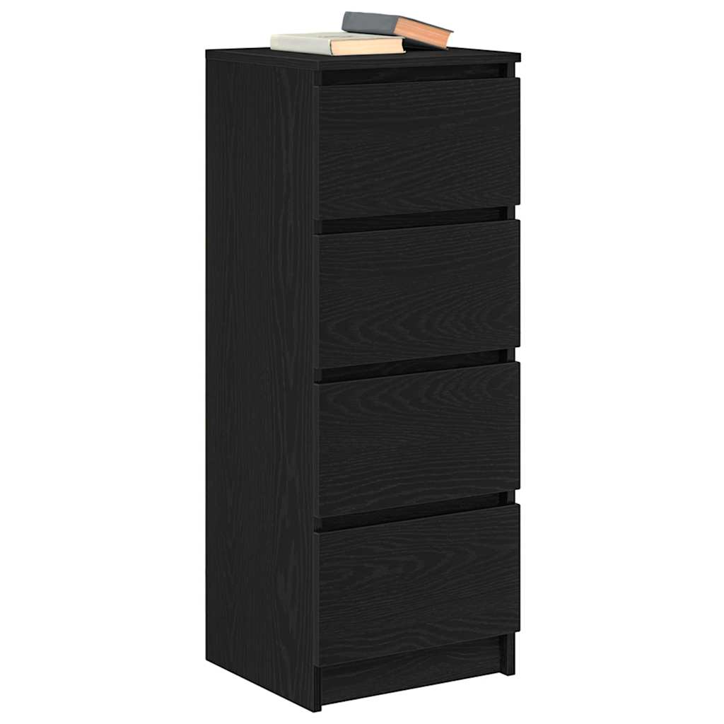 vidaXL Bufetă Stejar negru 37,5x35x99 cm Lemn prelucrat vidaXL Bufetă Stejar negru 37,5x35x99 cm Lemn prelucrat