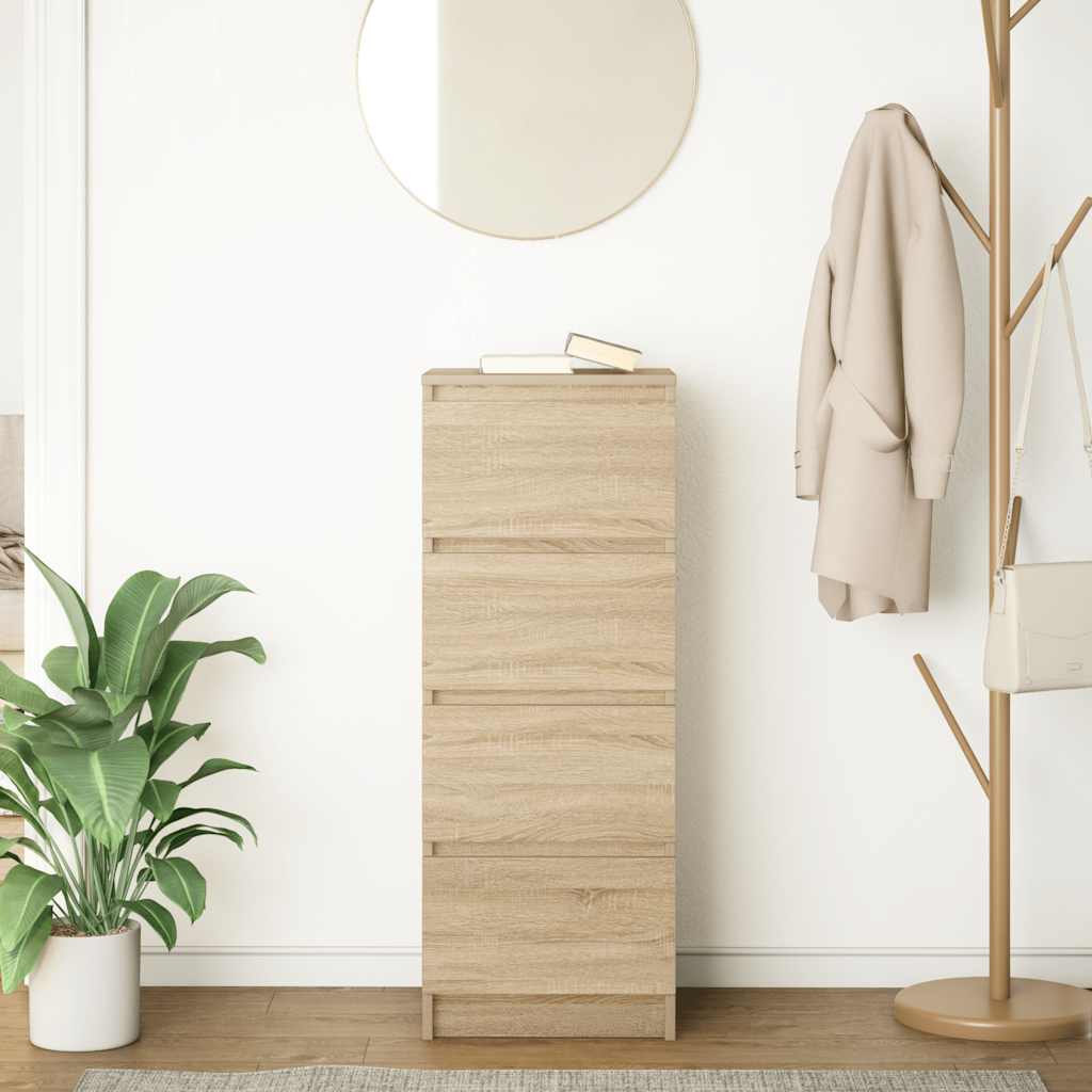 vidaXL Bufetă Stejar Sonoma 37,5x35x99 cm Lemn prelucrat vidaXL Bufetă Stejar Sonoma 37,5x35x99 cm Lemn prelucrat