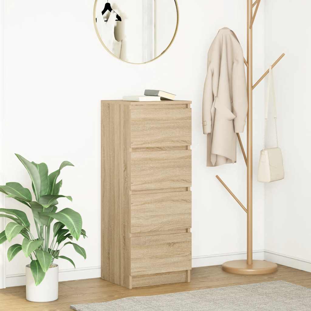 vidaXL Bufetă Stejar Sonoma 37,5x35x99 cm Lemn prelucrat vidaXL Bufetă Stejar Sonoma 37,5x35x99 cm Lemn prelucrat