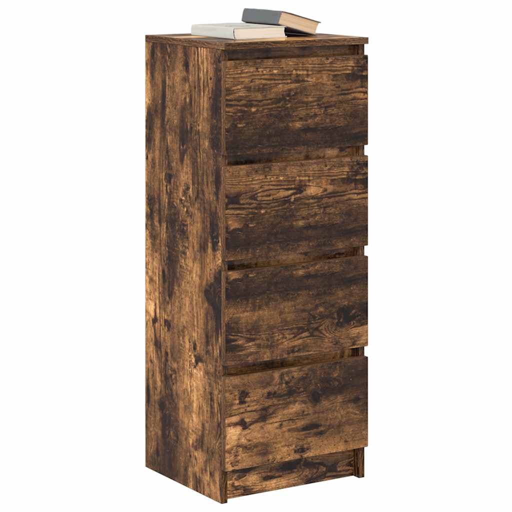vidaXL Bufetă Stejar afumat 37,5x35x99 cm Lemn prelucrat