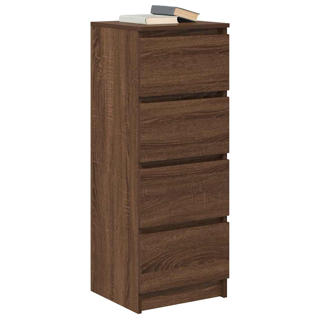 vidaXL Bufetă Stejar maro 37,5x35x99 cm Lemn prelucrat vidaXL Bufetă Stejar maro 37,5x35x99 cm Lemn prelucrat