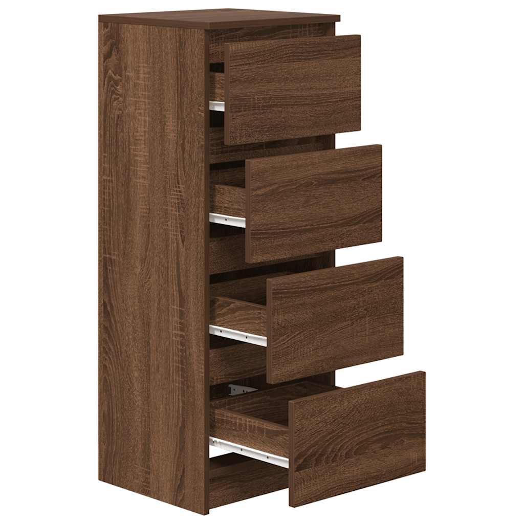 vidaXL Bufetă Stejar maro 37,5x35x99 cm Lemn prelucrat vidaXL Bufetă Stejar maro 37,5x35x99 cm Lemn prelucrat