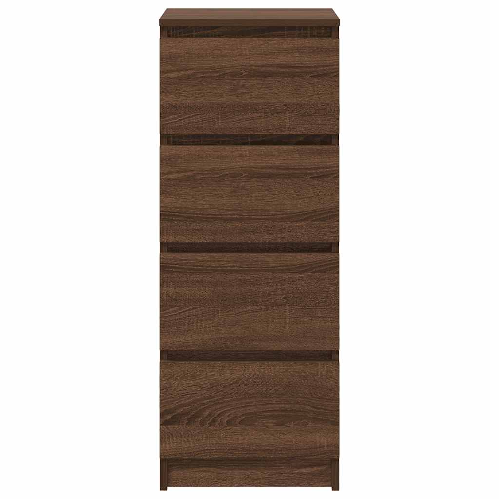 vidaXL Bufetă Stejar maro 37,5x35x99 cm Lemn prelucrat vidaXL Bufetă Stejar maro 37,5x35x99 cm Lemn prelucrat
