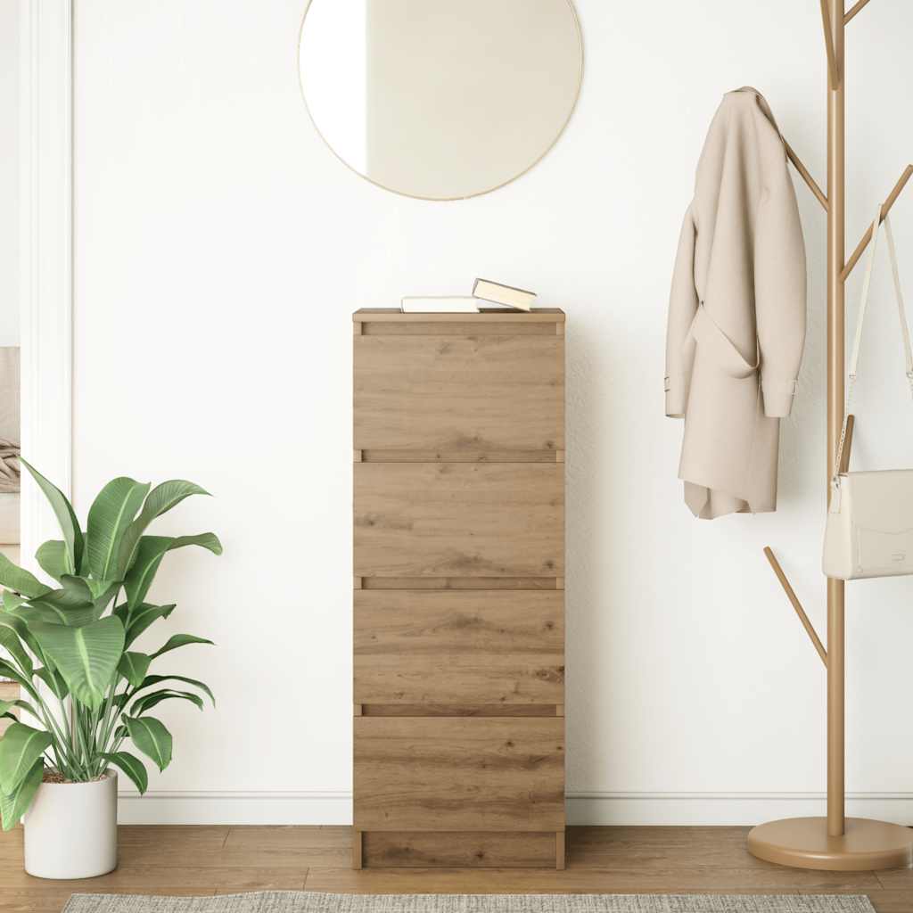 vidaXL Bufetă Stejar Artisan 37,5x35x99 cm Lemn prelucrat