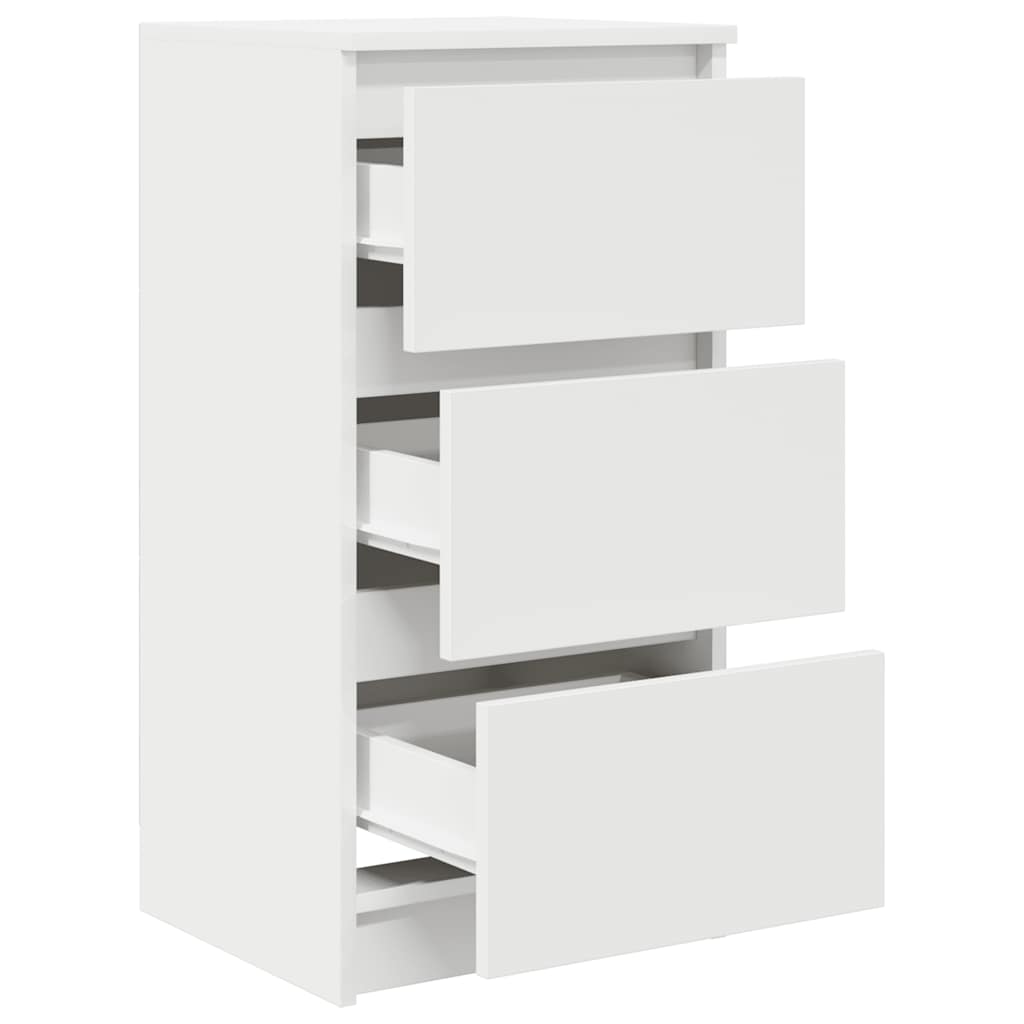 vidaXL Bufetă albă 37,5x35x76 cm din lemn prelucrat