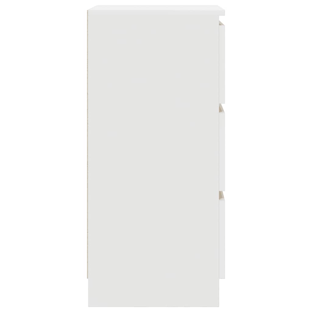 vidaXL Bufetă albă 37,5x35x76 cm din lemn prelucrat