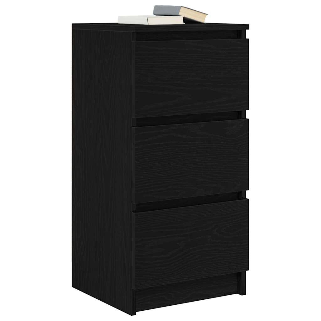 vidaXL Bufetă Stejar negru 37,5x35x76 cm Lemn prelucrat vidaXL Bufetă Stejar negru 37,5x35x76 cm Lemn prelucrat