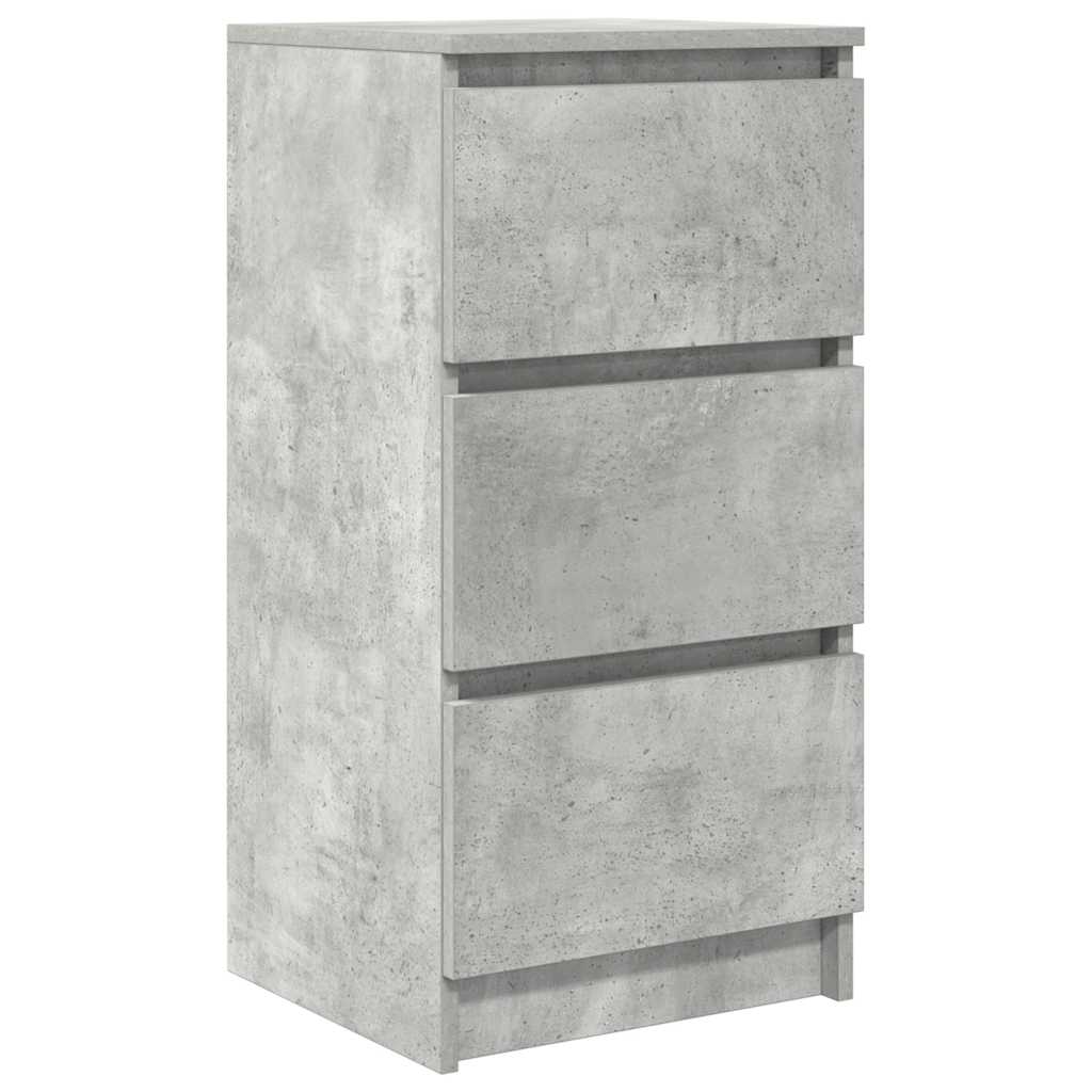 vidaXL Bufetă Gri Beton 37,5x35x76 cm Lemn prelucrat