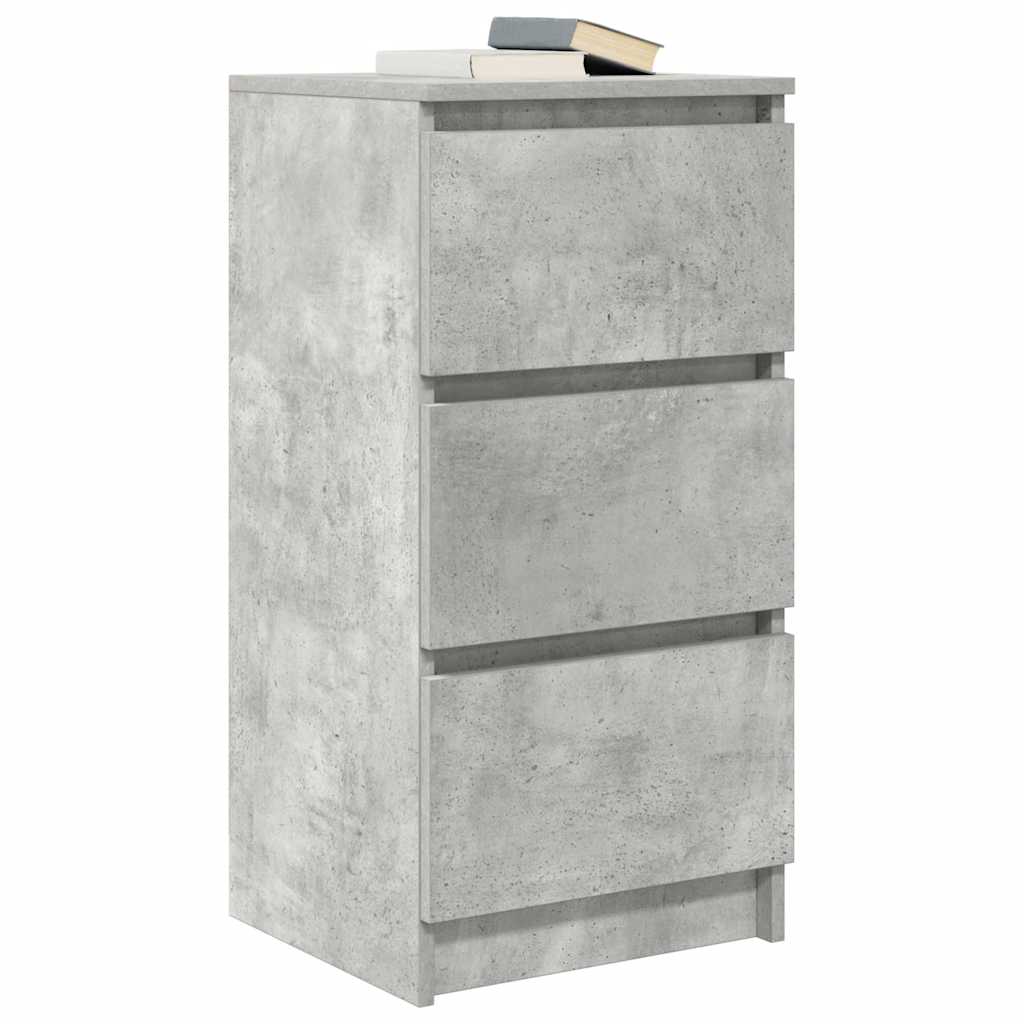 vidaXL Bufetă Gri Beton 37,5x35x76 cm Lemn prelucrat